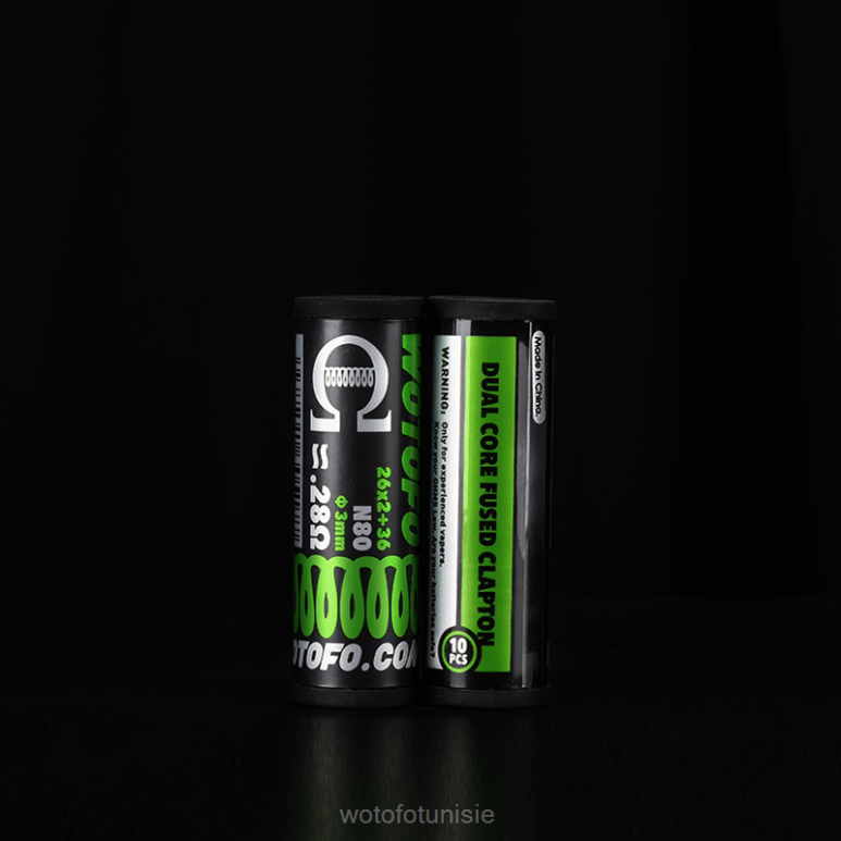 Wotofo لفائف مسبقة الصنع كلابتون ثنائي النواة 0.28 أوم 10 قطعة - vape jetable Wotofo NHL4V314