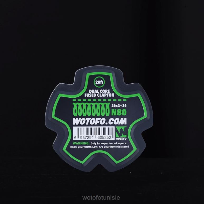 Wotofo بكرة سلكية مسبقة الصنع كلابتون ثنائي النواة - 26*2+36 - Wotofo تونس‎ NHL4V353