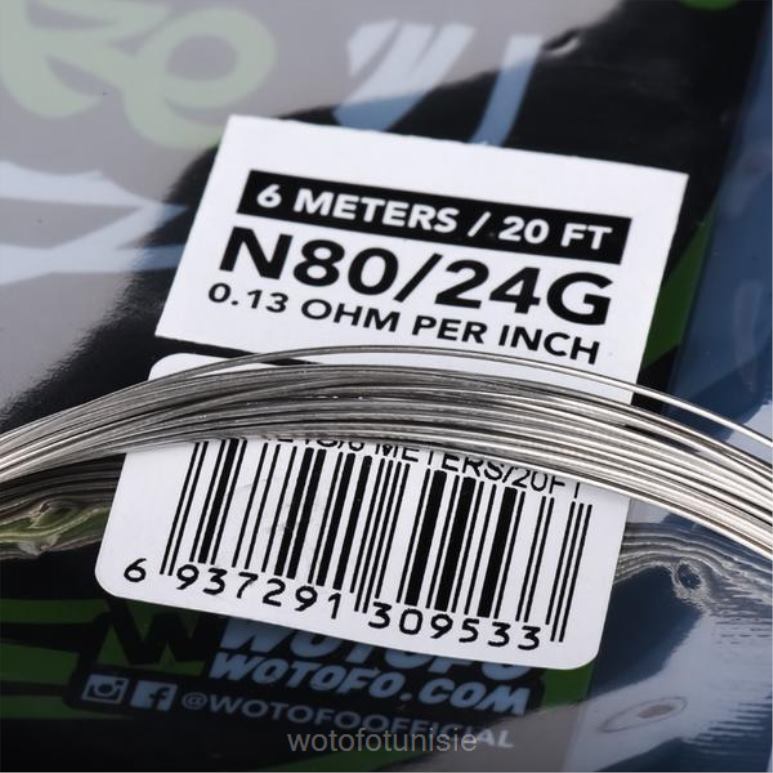 Wotofo بكرة سلكية مسبقة الصنع سلك المنافسة Ni80 - 24 جرام - Wotofo nicotine NHL4V361